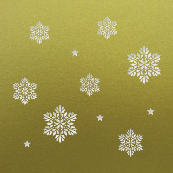 snowflake stars fine gold